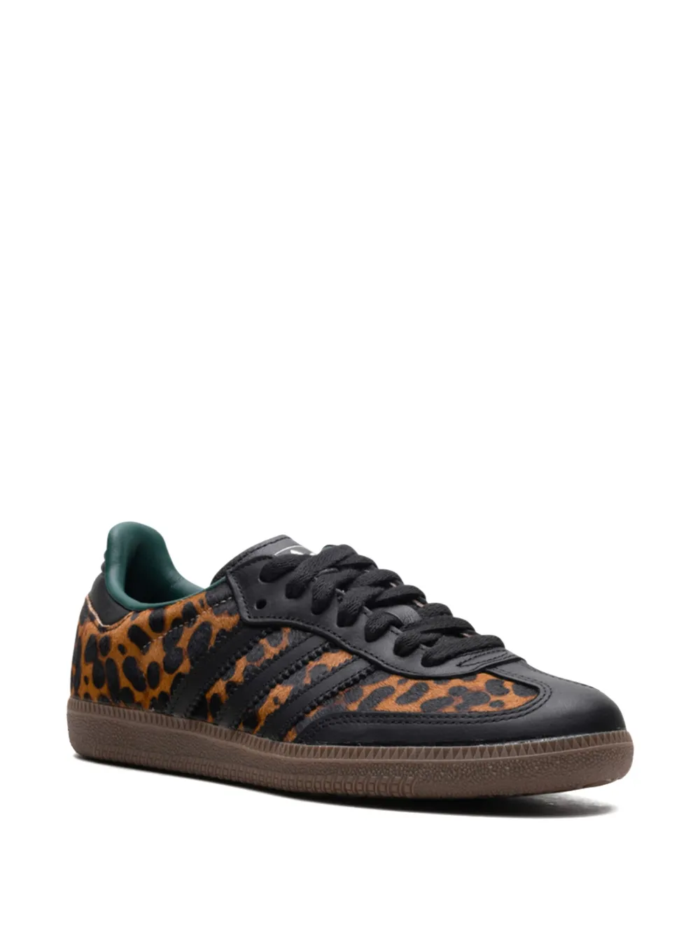 Adidas Samba OG Black Green Leopard Image 2