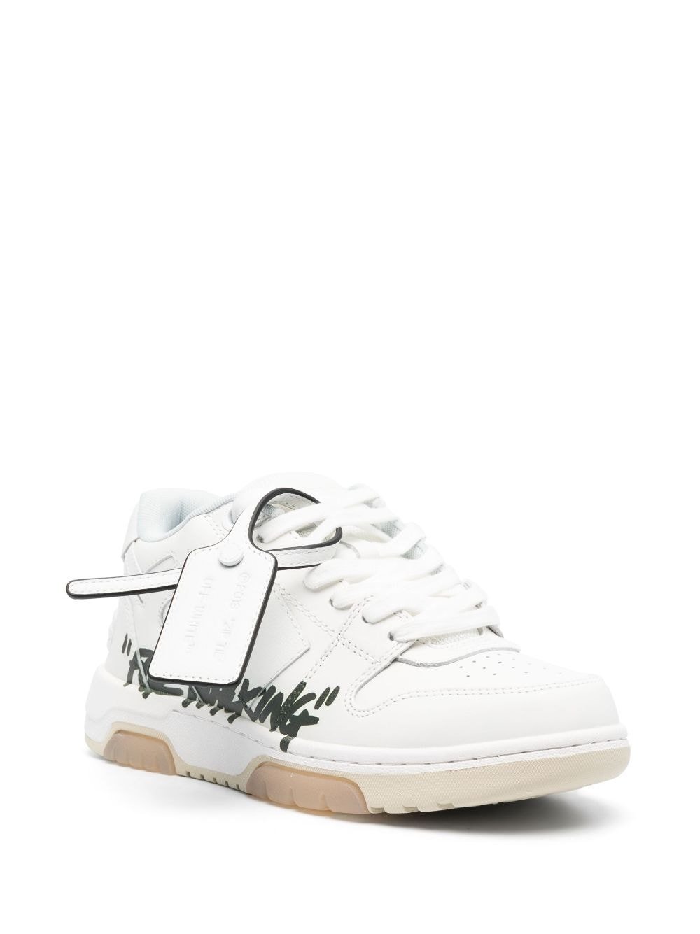 OFF WHITE Out Of Office OOO Low Tops For Walking White Black Image 2