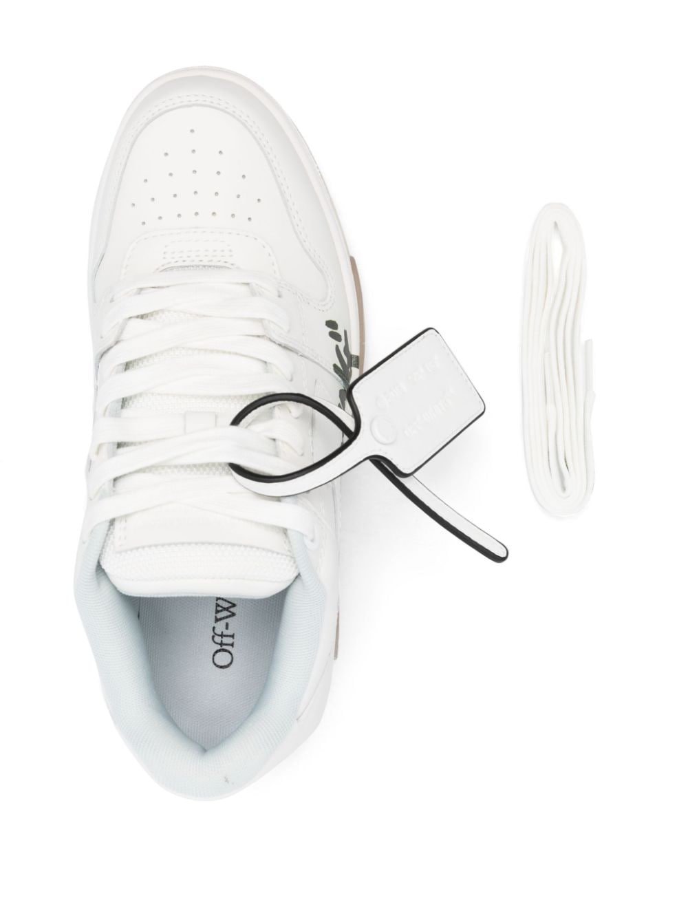 OFF WHITE Out Of Office OOO Low Tops For Walking White Black Image 4
