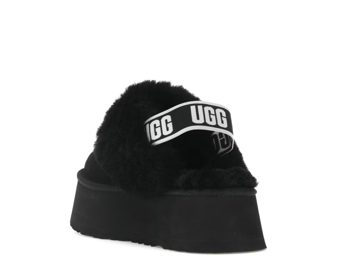 UGG Funkette Slipper Black Image 3