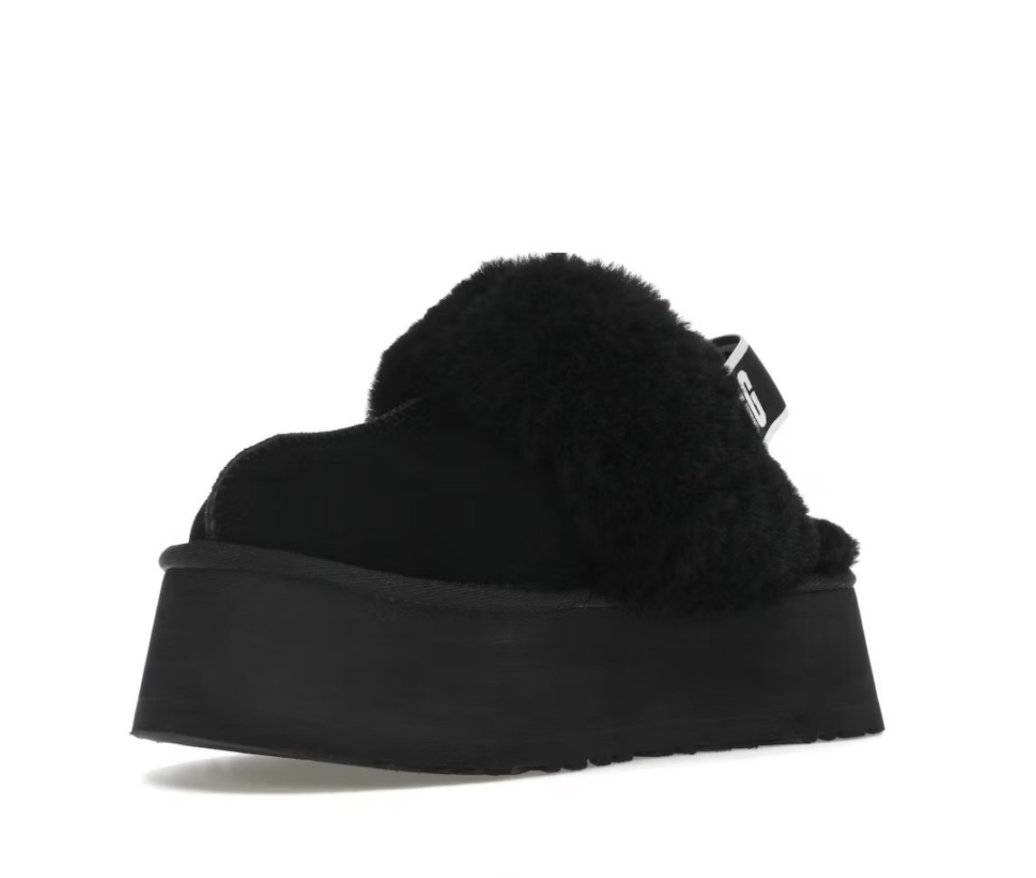 UGG Funkette Slipper Black Image 4