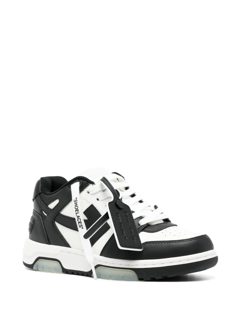 OFF WHITE Out Of Office OOO Low Tops White Black White Image 2