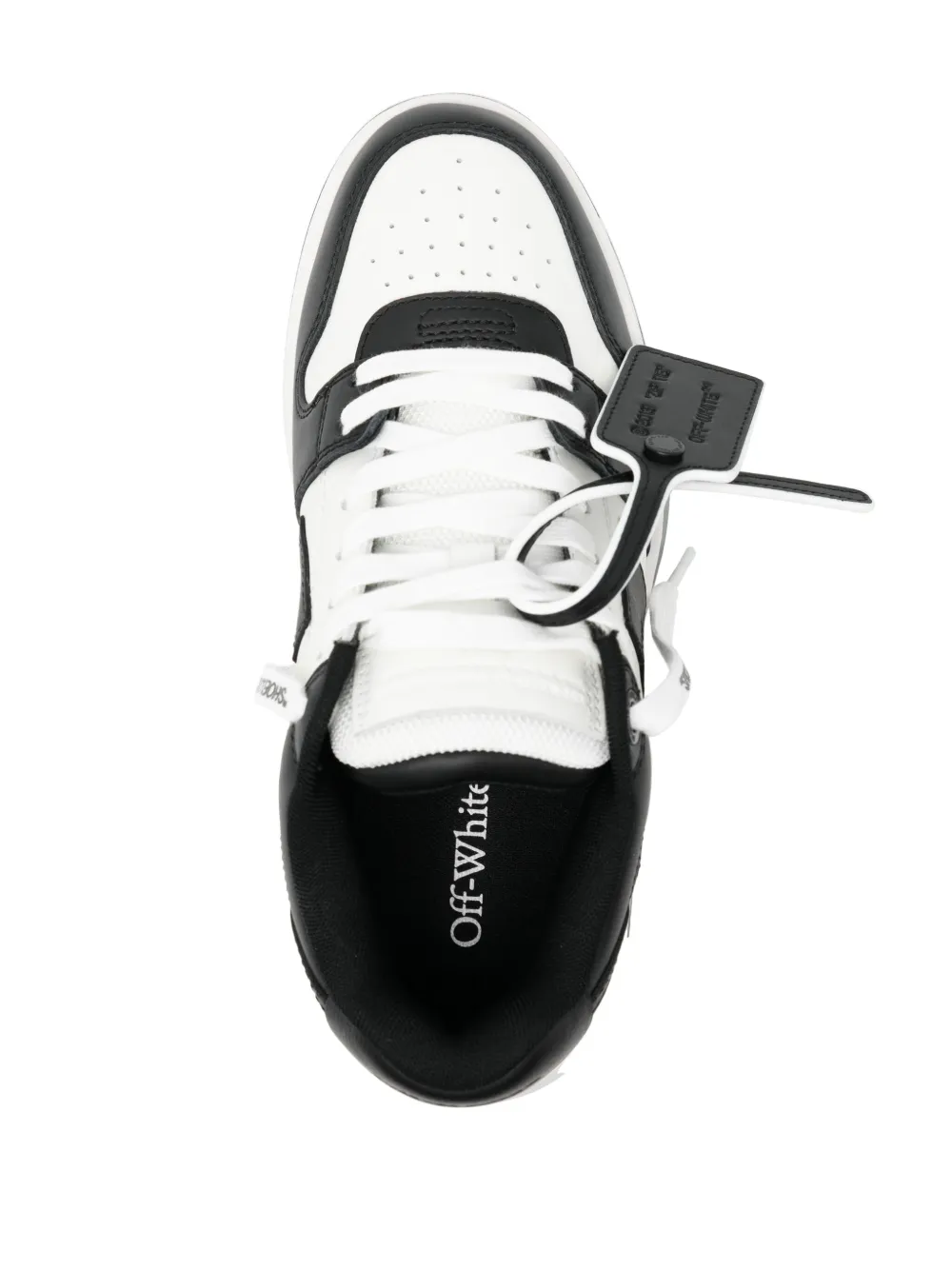 OFF WHITE Out Of Office OOO Low Tops White Black White Image 4