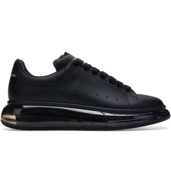 Alexander mcqueen oversized black shiny sole
