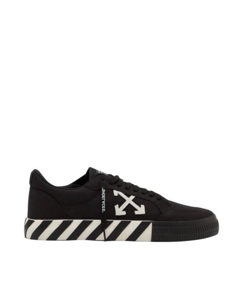 OFF WHITE Vulcanized Low Canvas Black White