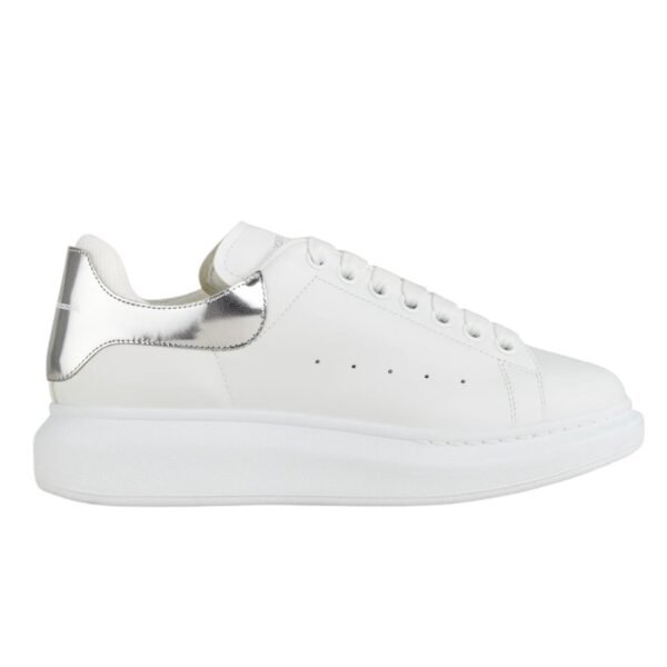 Alexander McQueen Sneakers Women Leather White/Pearl Grey