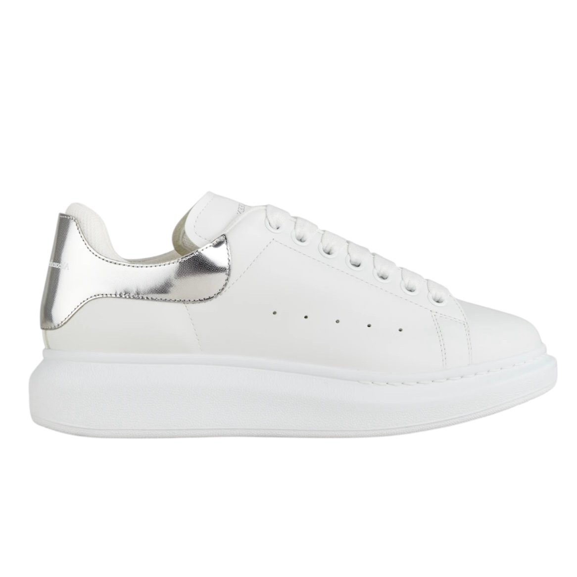 Alexander McQueen Sneakers Women Leather White/Pearl Grey