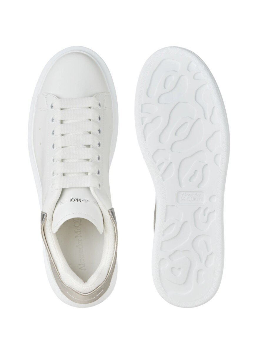 Alexander McQueen Sneakers Women Leather White/Pearl Grey Image 5
