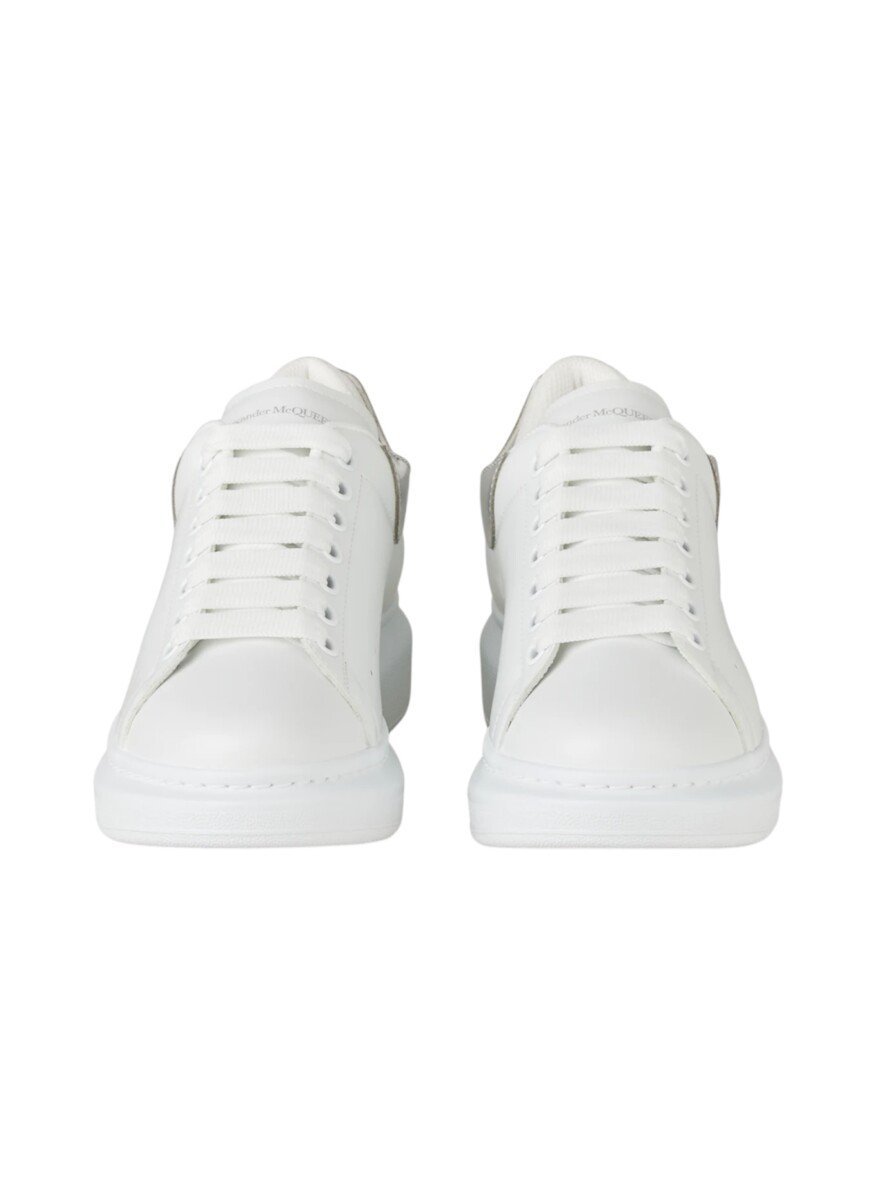 Alexander McQueen Sneakers Women Leather White/Pearl Grey Image 4