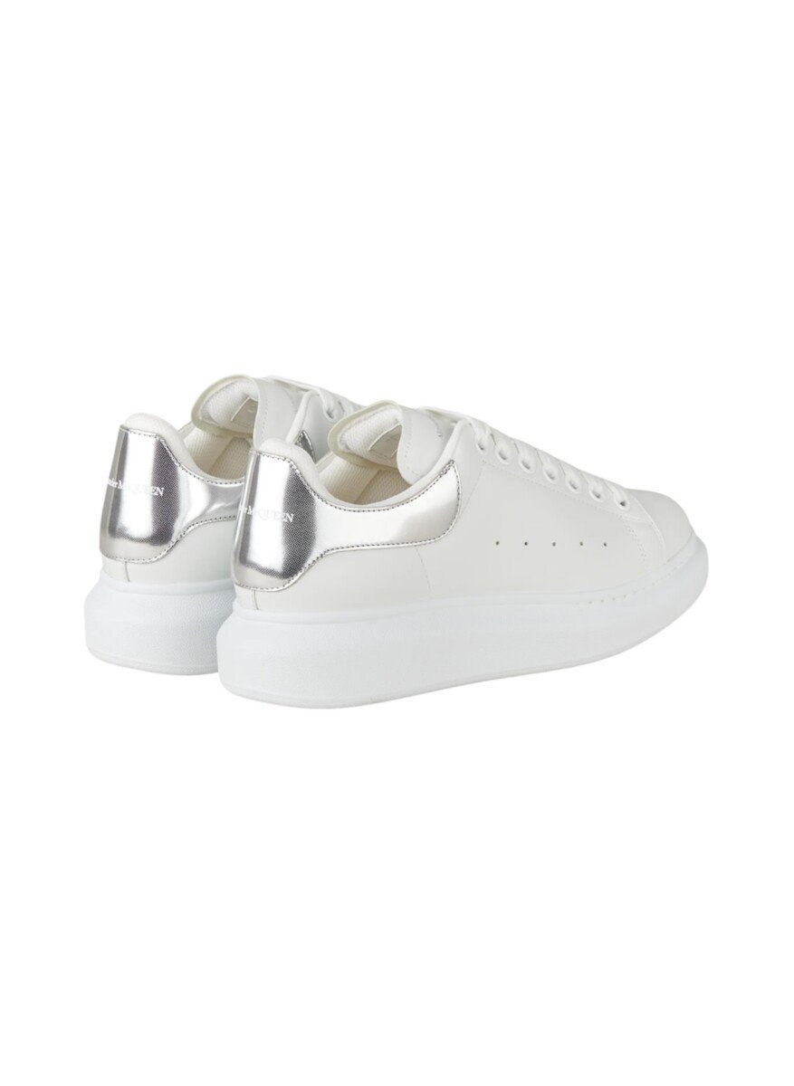 Alexander McQueen Sneakers Women Leather White/Pearl Grey Image 3