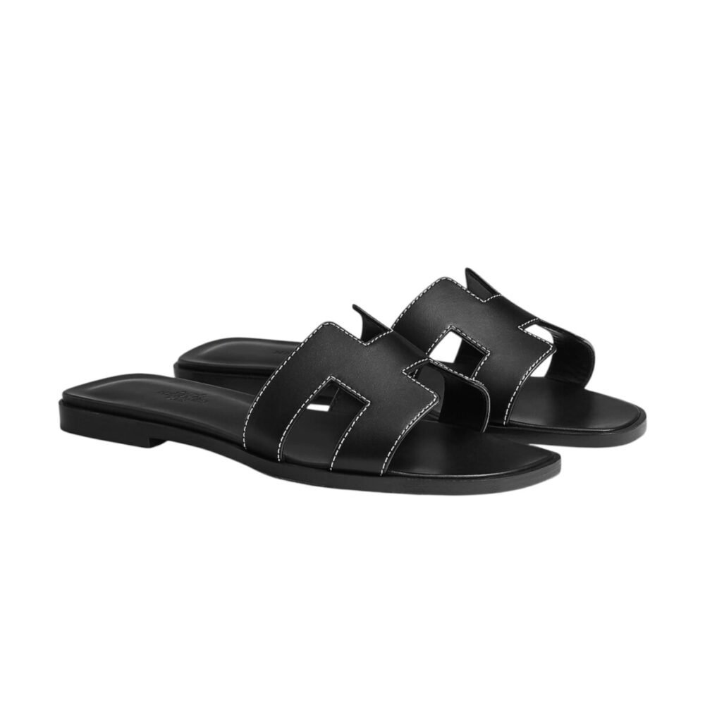 Hermes Oran sandal Noir Image 2