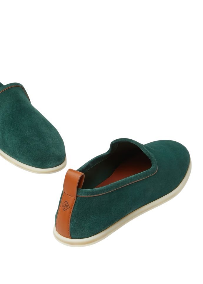 Loro Piana Venice Walk Loafer Conifer Image 5