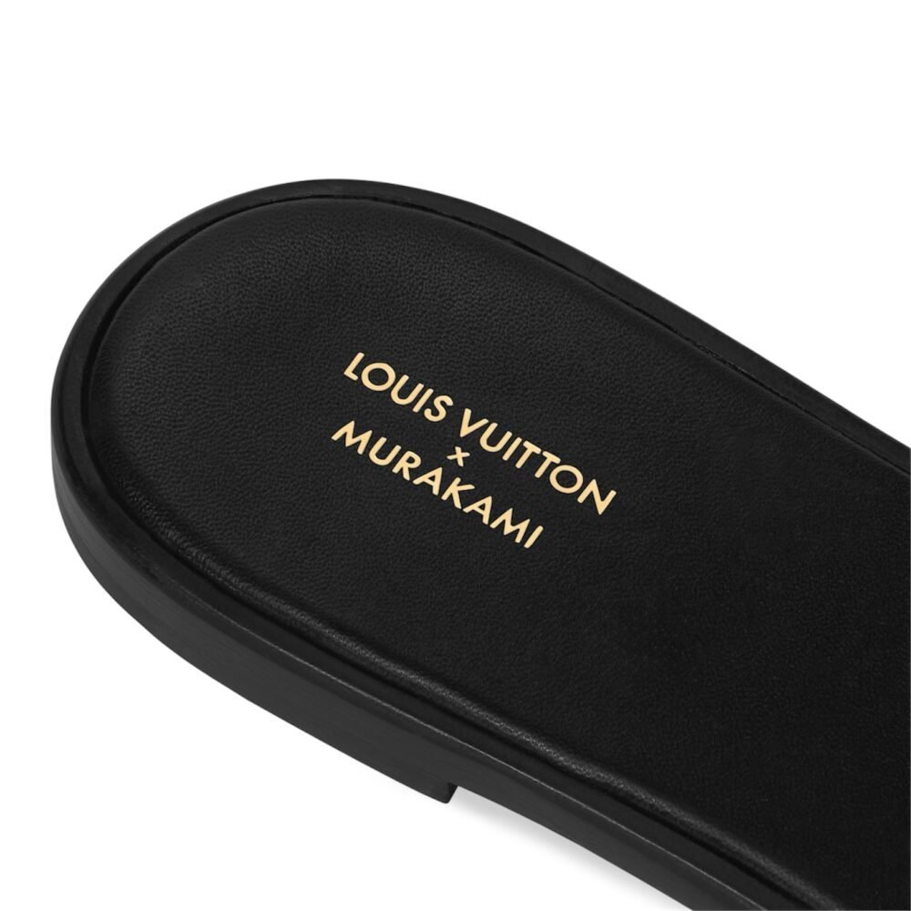 Louis Vuittonx x TM Lily Flat Mule Black Image 4