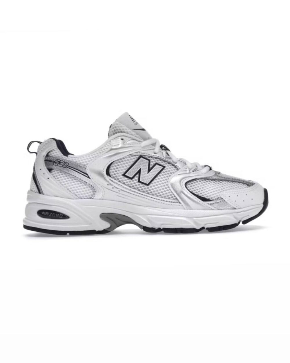 New Balance 530 White Silver Navy