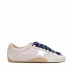 Pastel Pink Suede Silver Star